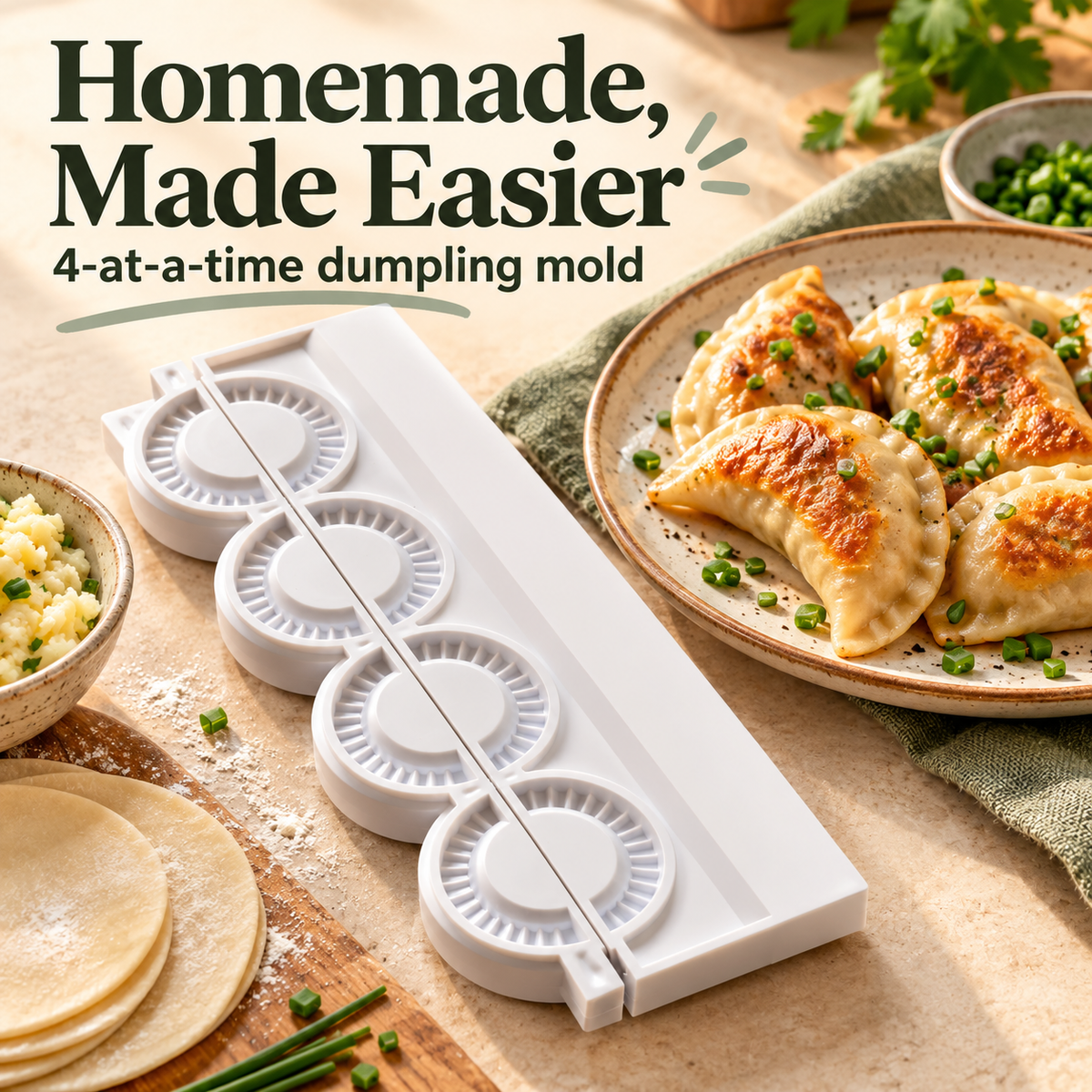 Dumpling Maker – Køkkendumplingform og vanddumplingpresse