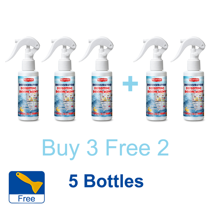 🧊Afsmeltningsspray til køleskab med fryser🎁 (med gratis spatel)