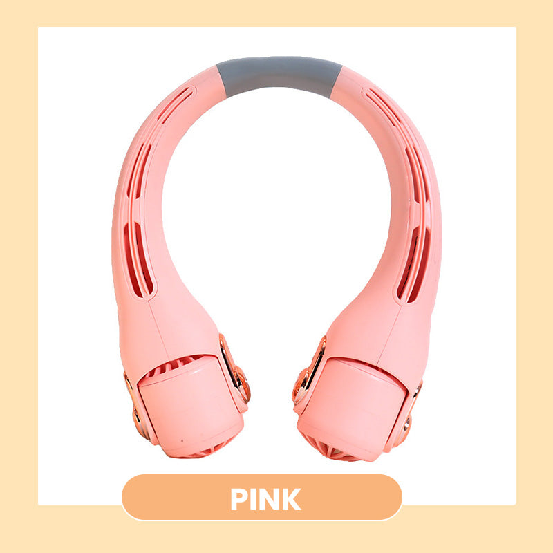 🍃 50% RABAT NU! 💨 Halsventilator med aircondition – stille, bærbar og 360° drejbar – perfekt til sommeren 🌞