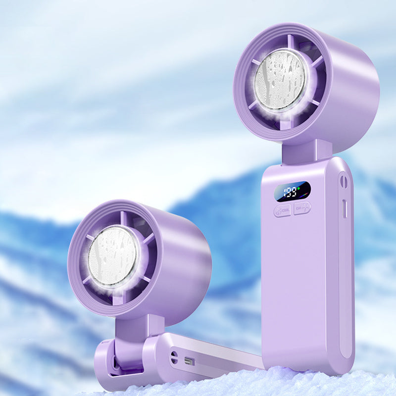 📣📣Varmt tilbud🥳50K+ solgt!🔥Håndholdt bærbar ventilator med iskøler