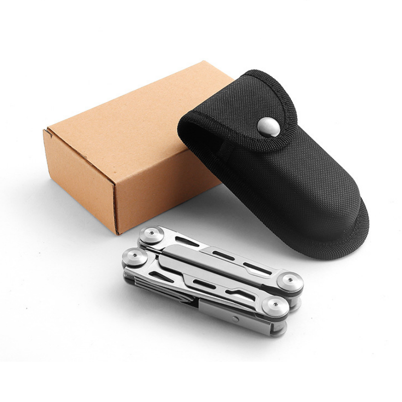 12-i-1 sammenklappelig multiværktøjstang i rustfrit stål