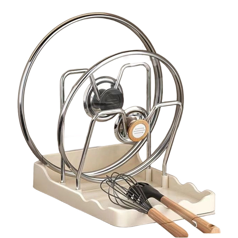 ⏳Tidsbegrænset tilbud⏰Multifunktionel grydelåg- og skærebrætholder