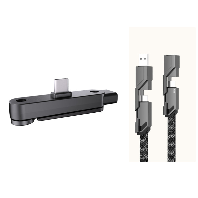 Hurtigoplader med 360° foldbart telefonstativ