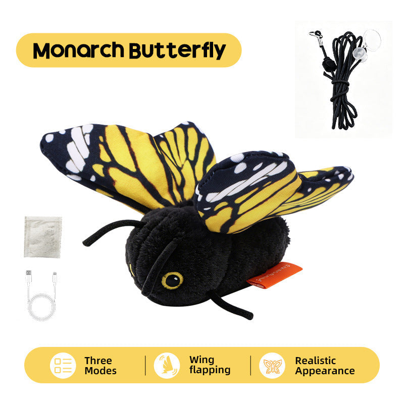 🦋🐱 Smart Sensing Flapping Butterfly Toy – 50 % RABAT! Bevægelsesaktiveret, realistisk flyvning, interaktiv underholdning – holder din kat beskæftiget i timevis. 🔥✨