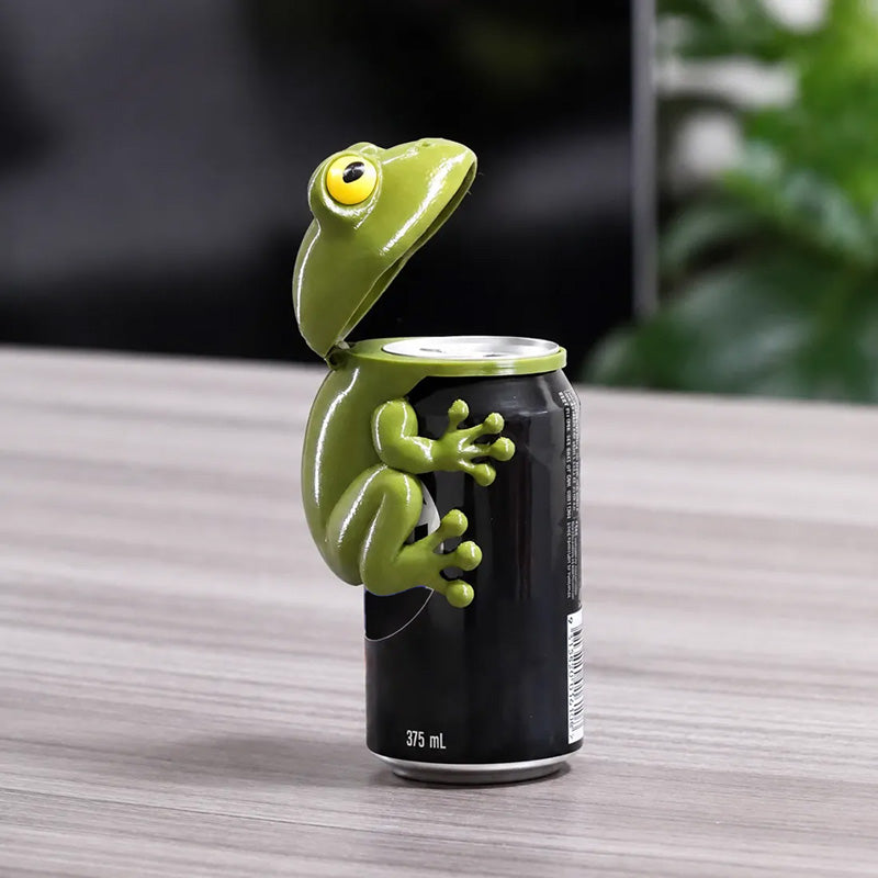 🐸 Sødt frølåg til drikkedåser