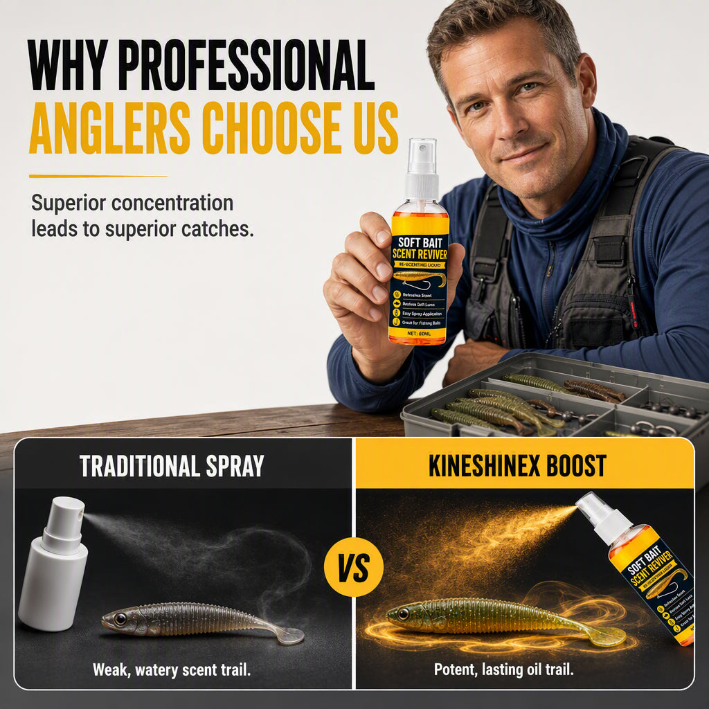 🎣 50 % RABAT NU! Duftspray til softbait-agn – 60 ml koncentreret lokkemiddel til fersk- og saltvandsfiskeri