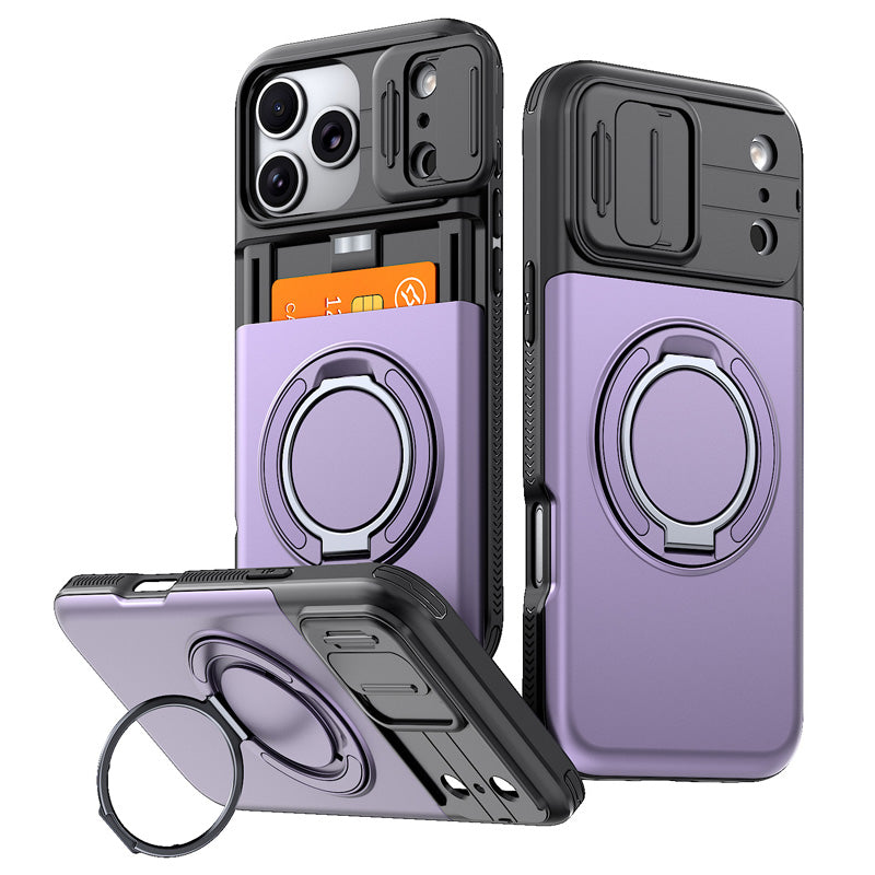 Robust telefoncover – skydedæksel og kortlomme