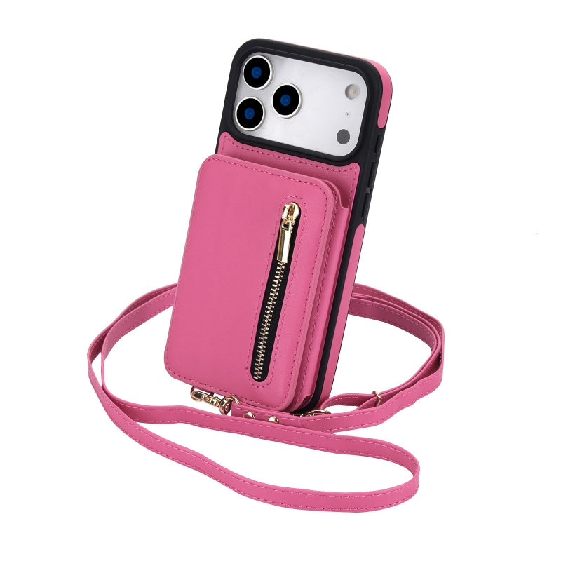 Tofoldet crossbody-pung med mobilcover