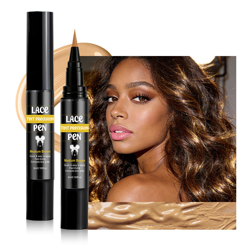 Skjul lace-knuder med det samme! Svedresistent scalp-tint pen til paryk