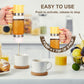 💥SIDSTE DAGSUDSALG 60% RABAT🍯✨ 237 ml drypfri honning- og sirupdispenser i glas