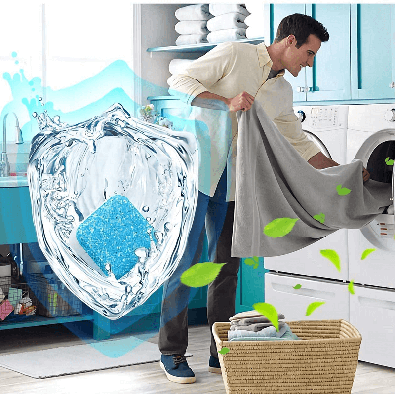💐 50% RABAT! 🔥 50K+ solgt! Vaskemaskinerens – hurtigvirkende, ingen skylning, til alle maskintyper 🌀⏱️【Ekstra god pris】