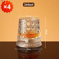 Unikt roterende drikkeglas | ✨ Visuelt spektakulært | 🎁 Perfekt gave til whiskyelskere 🥃