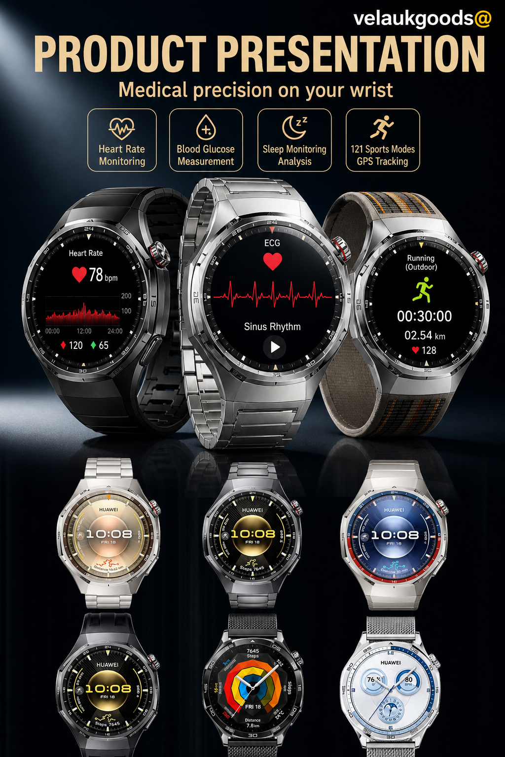 GT6pro smartwatch med Bluetooth-opkald – Bestseller