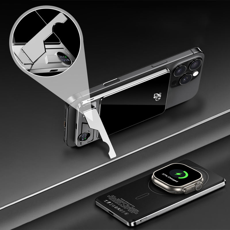 🔋✨Professionel magnetisk oplader til rejsende & professionelle 🧲| 22,5 W kabel & 15 W trådløs | 10.000 mAh | Hurtig levering💥