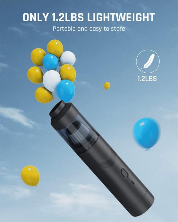 💥Sidste dag med udsalg – 50% rabat💥 Slim V8 Mate trådløs bilstøvsuger med høj sugeevne 13000 Pa / 30 AW