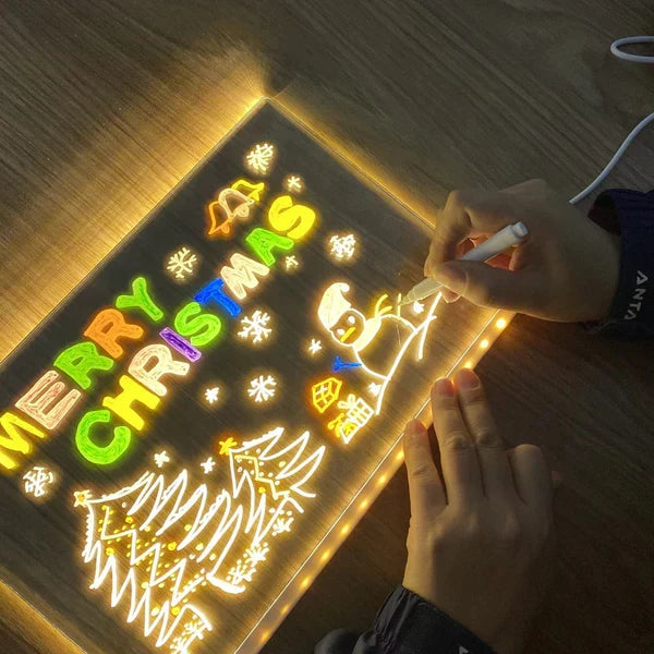 🎨 Lysende LED-tegnetavle til børn