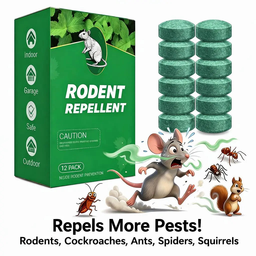 🏠🛡️ 50% rabat! Allround-afskrækkende piller – effektive mod 🐍, 🐀, 🕷️,🪳 , 🐜. Giftfri og sikre for kæledyr. Bruges indendørs og udendørs.