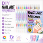 💅Neglepenne med dobbelte spidser i 24 farver – nemt DIY-negledesign