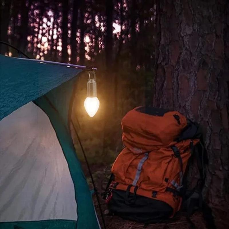 ✨ Tidsbegrænset tilbud 🔥 Udendørs retro pærelampe til camping med ophæng og Type-C-opladning