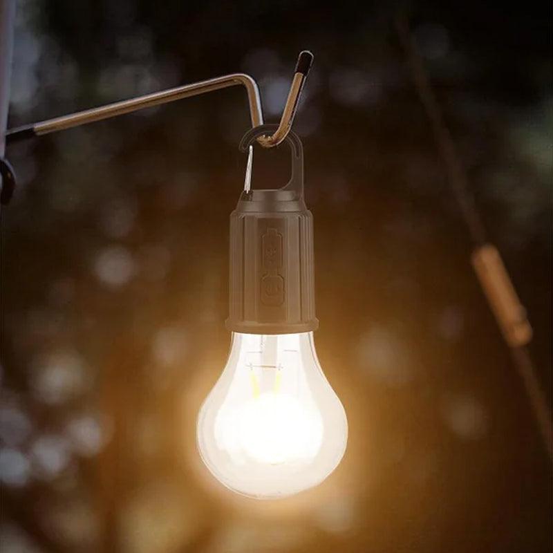 ✨ Tidsbegrænset tilbud 🔥 Udendørs retro pærelampe til camping med ophæng og Type-C-opladning