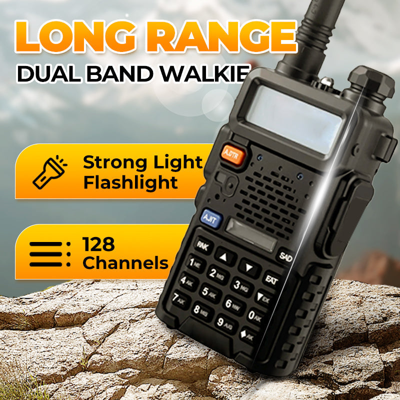 📡 UV-5R Ham Radio Lang rækkevidde UV5R To-vejs radio Dual Band Walkie-Talkie