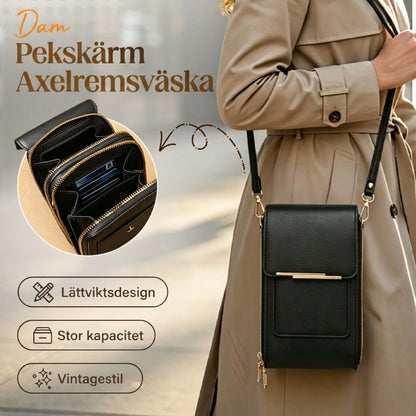🔥 50 % RABAT – STORT SALG! Tyverisikret sikkerhedstaske med touchskærm – brug mobilen uden at åbne, RFID-beskyttelse & diskret design – perfekt til rejser, pendling og hverdagen 📱🛡️
