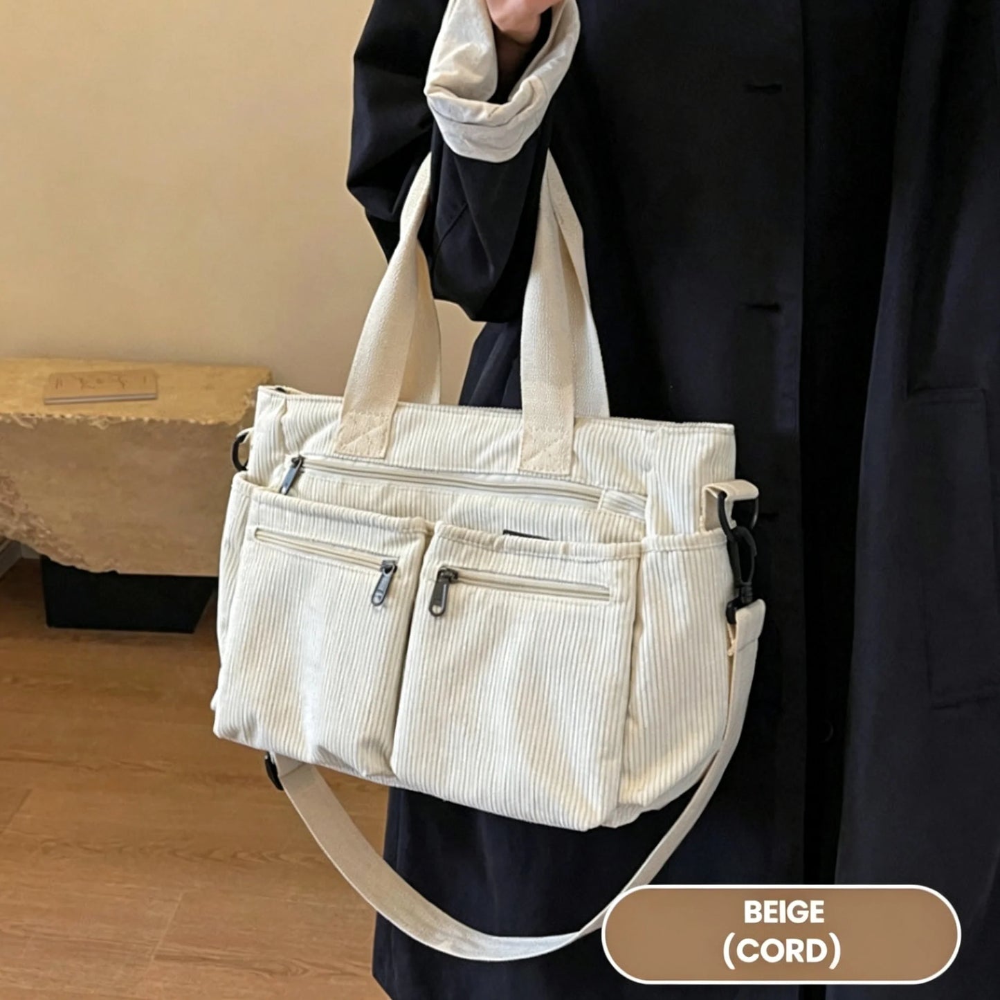 💥💥SALGSFAVORIT – OVER 50.000+ SOLGT!👜Vintage ensfarvet skuldertaske
