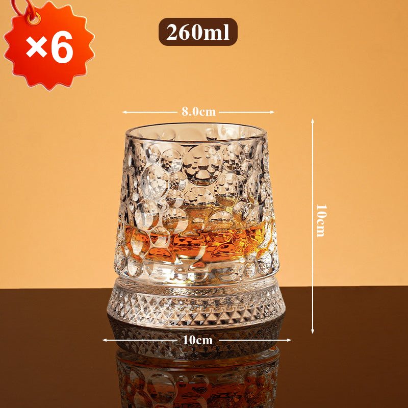 Unikt roterende drikkeglas | ✨ Visuelt spektakulært | 🎁 Perfekt gave til whiskyelskere 🥃