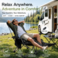 🪑 Bærbar justerbar klapstol til udendørs brug – let, stabil & alsidig – ideel til have, camping, strand eller terrasse – nem transport og opsætning 🏕️✨