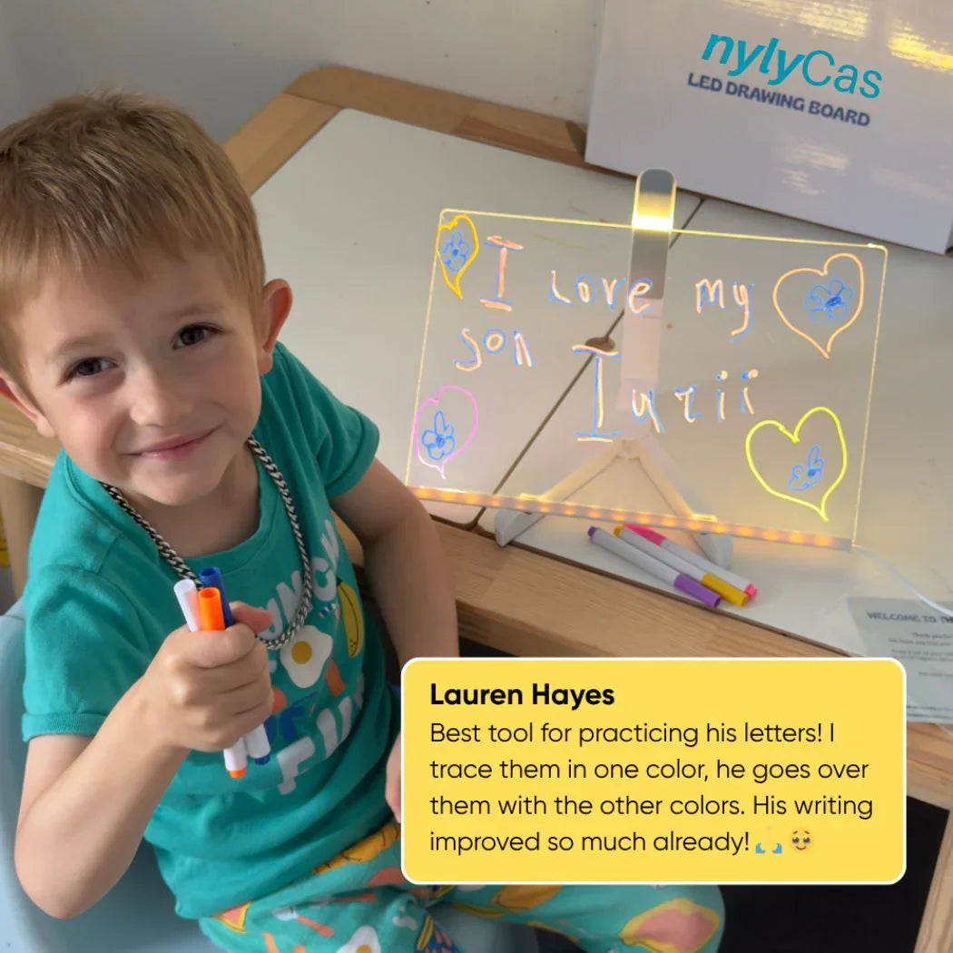 🎨 Lysende LED-tegnetavle til børn