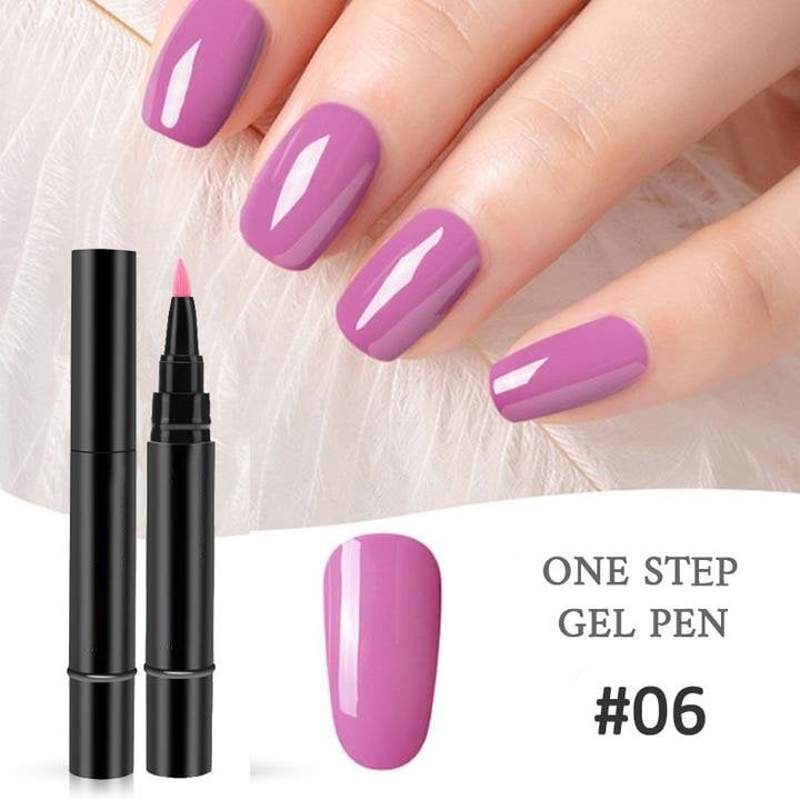 💅One Step gelneglepen 🎨 Gratis håndholdt mini-UV-neglelampe 💡