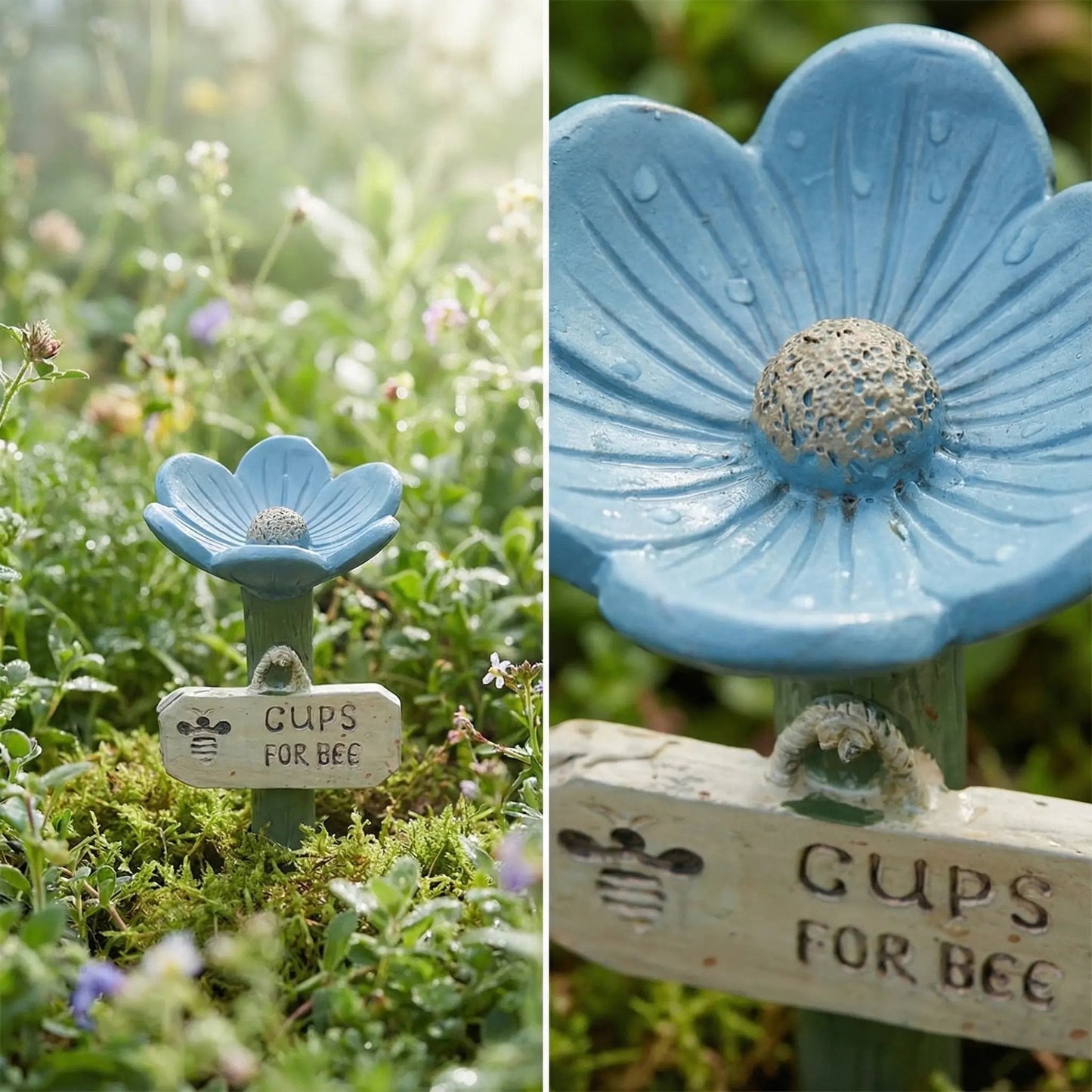 🐝 Blomsterformet bi-vandstation 💧