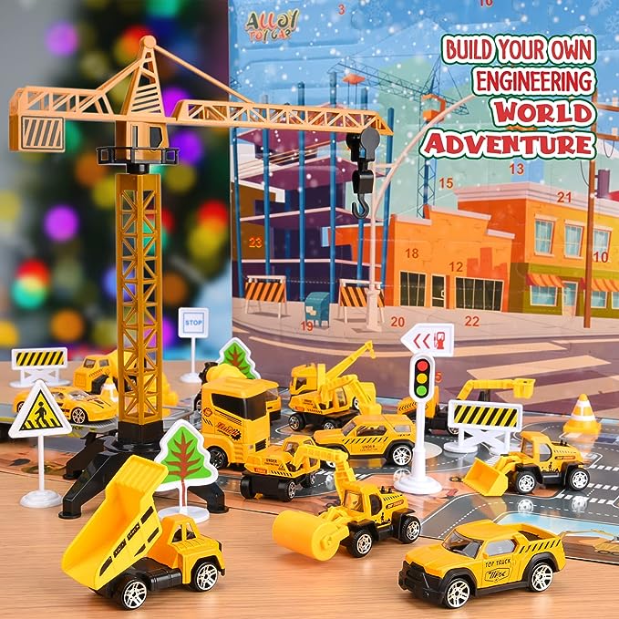 🎁 Julekalender med byggekøretøjer