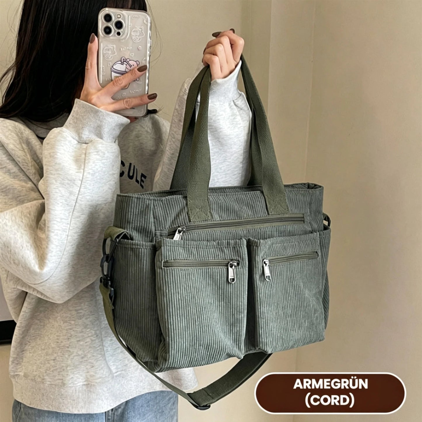 💥💥SALGSFAVORIT – OVER 50.000+ SOLGT!👜Vintage ensfarvet skuldertaske