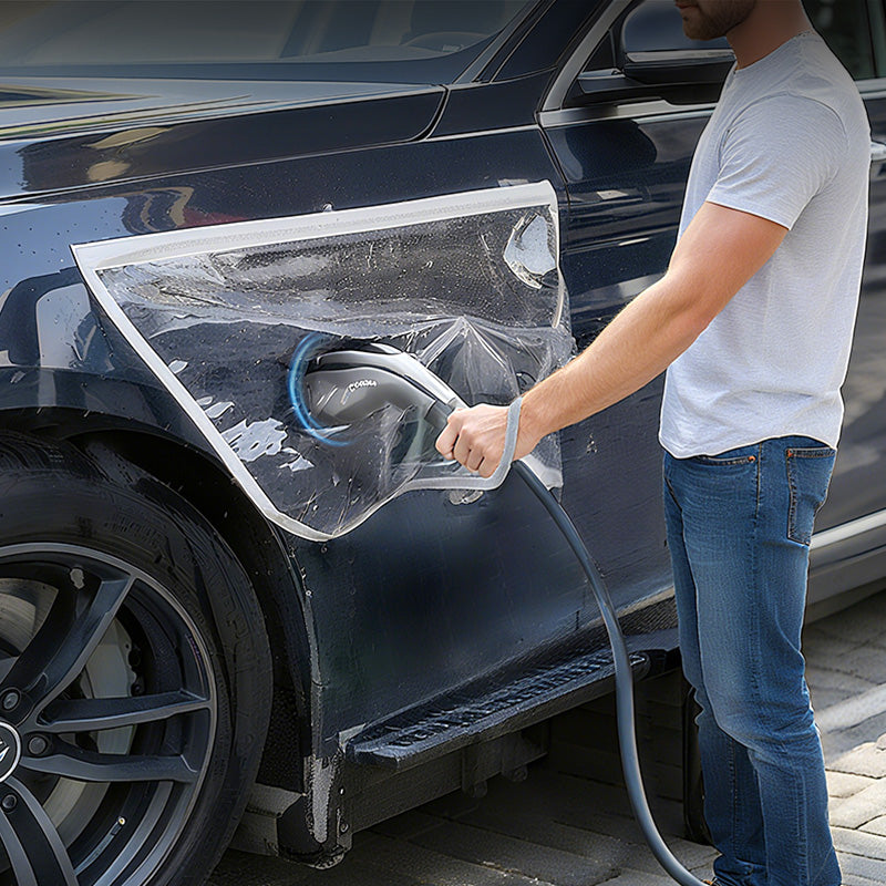 ⚡ Beskyt din elbilens opladningsport! 🚗💧 Magnetisk, vandtæt dæksel, så du kan være helt rolig.