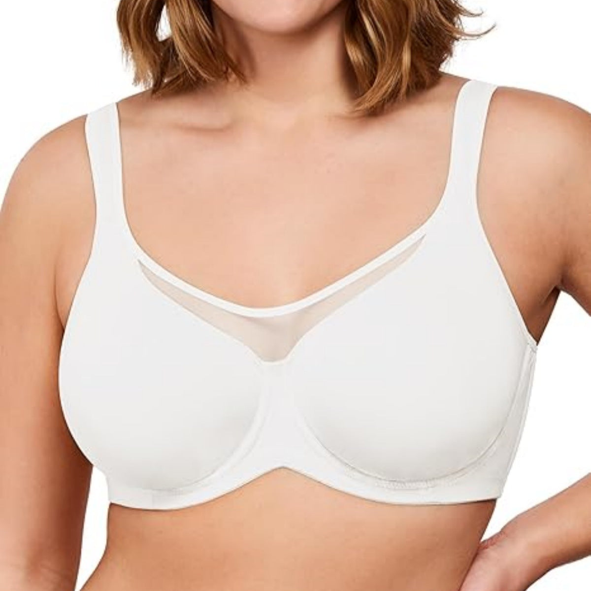 💐Elegant, gennemsigtig bh i store størrelser med fuld dækning til kvinder | Uden bøjler og anbefalet af over 50.000 kvinder👙
