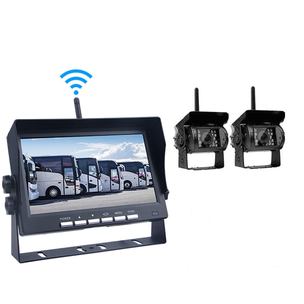 🔥Hot Sale ＆ 50％ Off🔥7-tommers trådløst HD-bakkamerasystem – 50 % rabat!