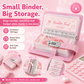 ✨ SparkleLock opsparingsmappe med 3-cifret kombinationslås – budgetmappe med 100 sider til kontantopsparing, sparemål og gaver 💖
