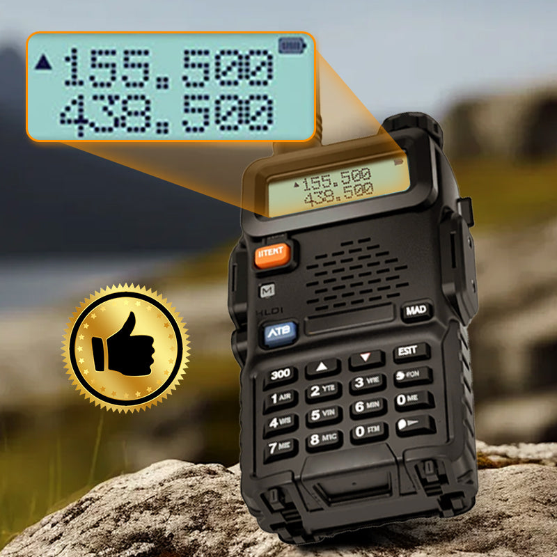 📡 UV-5R Ham Radio Lang rækkevidde UV5R To-vejs radio Dual Band Walkie-Talkie