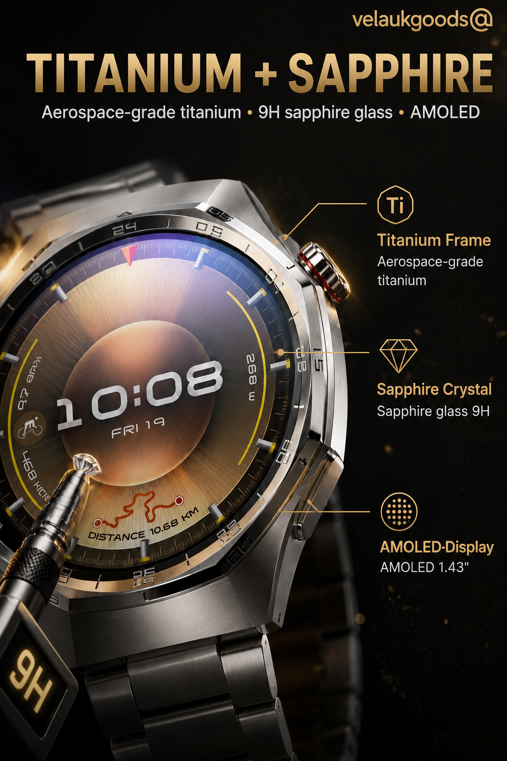 GT6pro smartwatch med Bluetooth-opkald – Bestseller