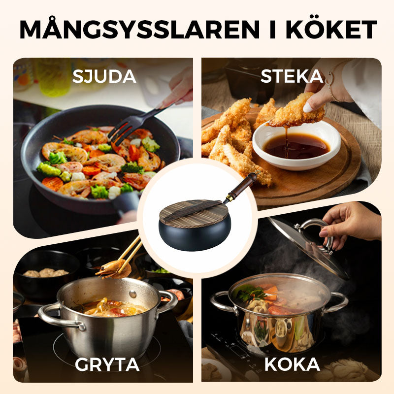 🍳🔥 Ubelagt jernpande – jo mere du bruger den, desto bedre non-stick – uden kemikalier, uden afskallende belægning 🍳