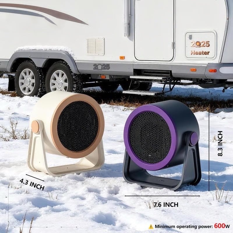 ♨️SIDSTE DAG – 50 % RABAT!!⚡50K+ SOLGT!❄️2026 bærbart hurtigvarmeapparat – mini-radiator til udendørs brug & skrivebord