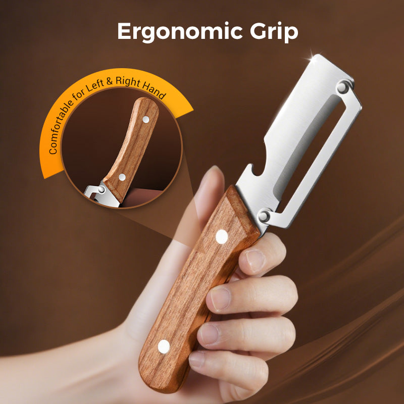 🥕 KØB 2 FÅ 1 GRATIS! 🔥 Multifunktionel grøntsagsskræller til køkkenet – blad i rustfrit stål, ergonomisk håndtag og perfekt til frugt og grøntsager ✨