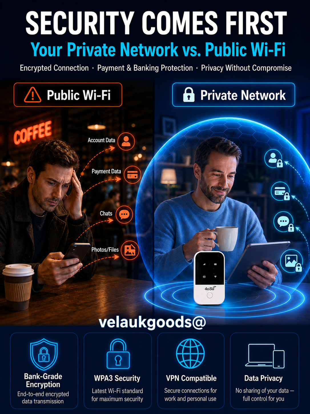📶[Unlimited 5G] Mobile pocket router