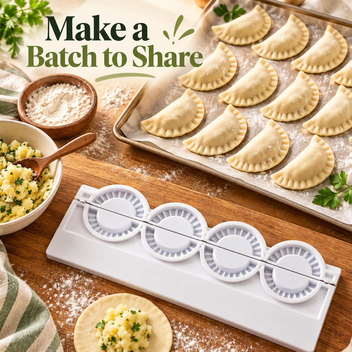 Dumpling Maker – Køkkendumplingform og vanddumplingpresse