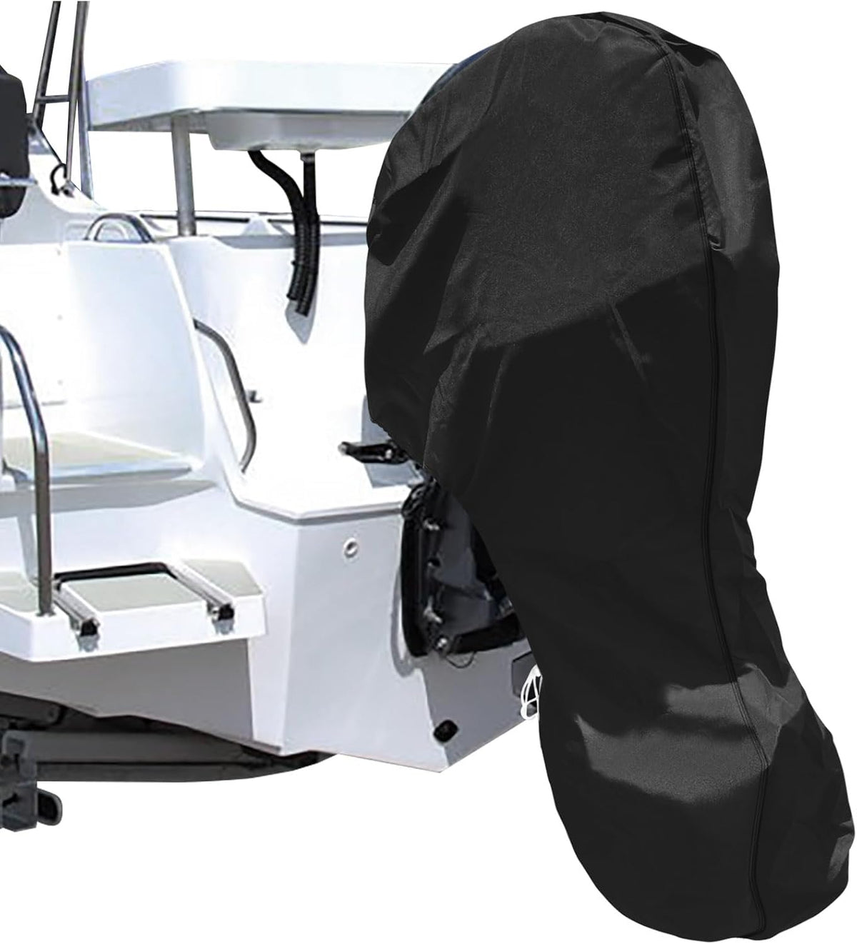 🚤❄️ 50 % RABAT – HELDÆKKENDE BÅDMOTOROVERTRÆK I 420D OXFORD – BESKYT PÅHÆNGSMOTOREN MOD REGN, SNE & UV, UDEN VÆRKTØJ! 🛡️