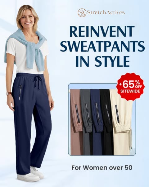 💖💖 SIDSTE DAG – 65% RABAT! 💖🎁 Unisex ultrabløde stretchbukser med perfekt fald til en afslappet stil