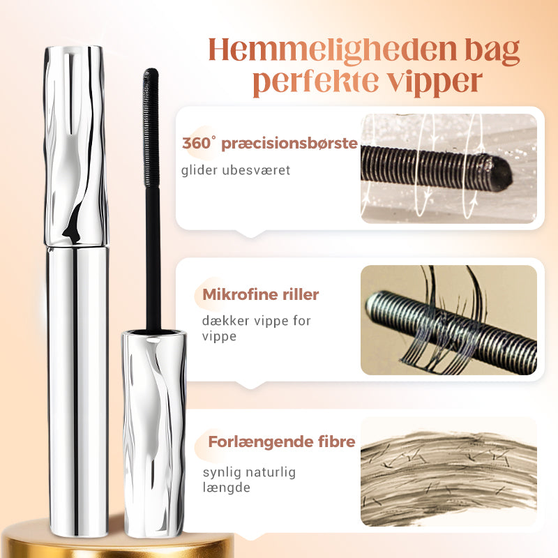 Vandfast Fiber Mascara – Øjeblikkelig Længde og Bukning