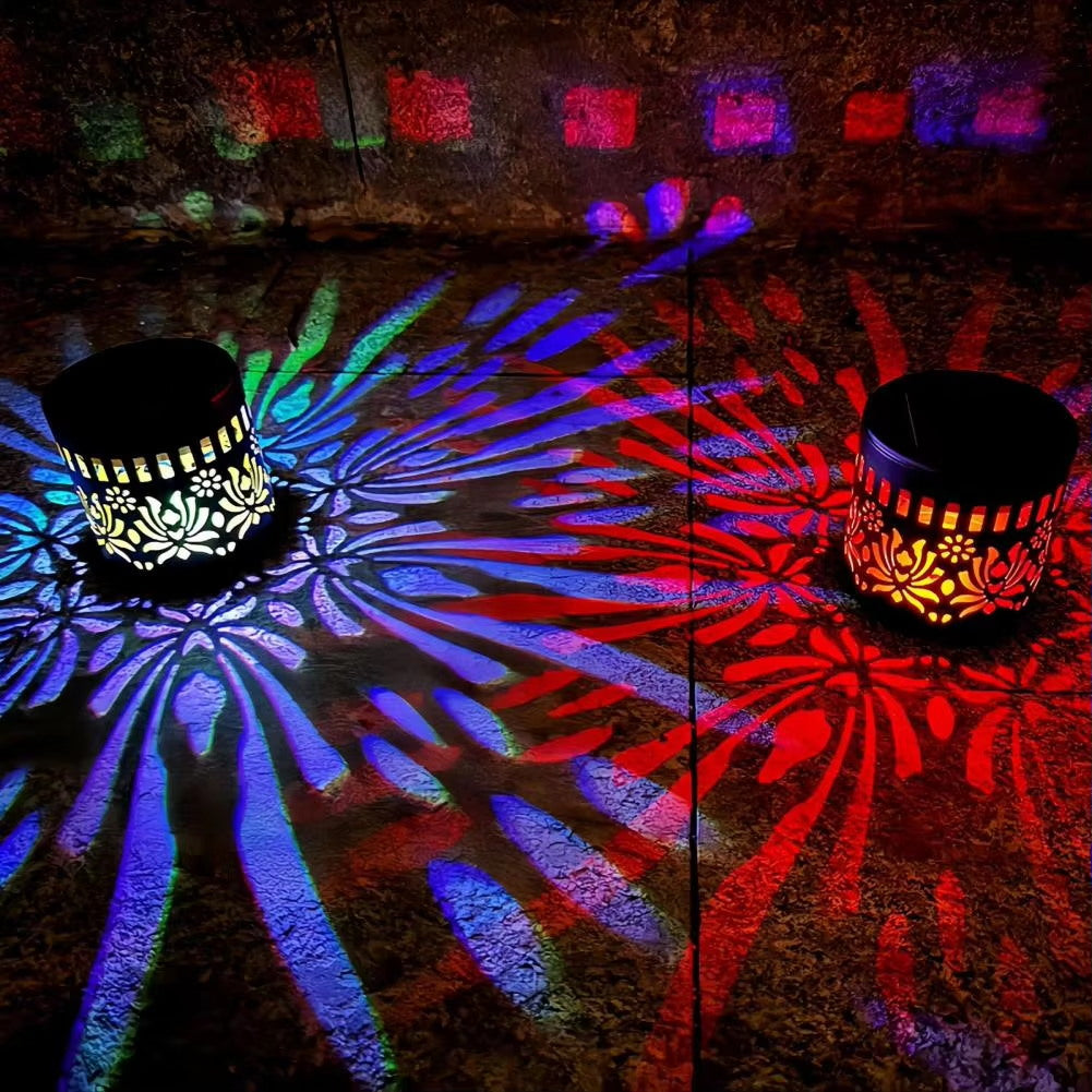 📢📢50% RABAT!!! ⏰ Solcelledrevet Mandala-projektorlampa