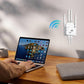 🏠 1200 Mbps WiFi-forstærker – dækker 930 m², 50 enheder og dual band boost 🌐